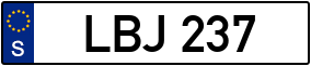 Trailer License Plate